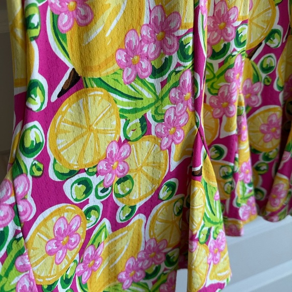 IBKUL Calista Print Short Sleeve Godet Dress - Picture 7 of 13